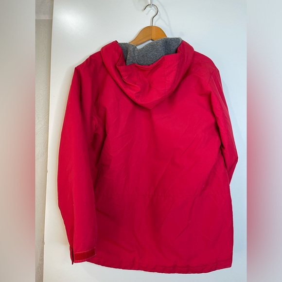 Vintage Lands End Jacket Coat Fleece Lined Full Zip Size Unisex Large 14-16 - Picture 7 of 9